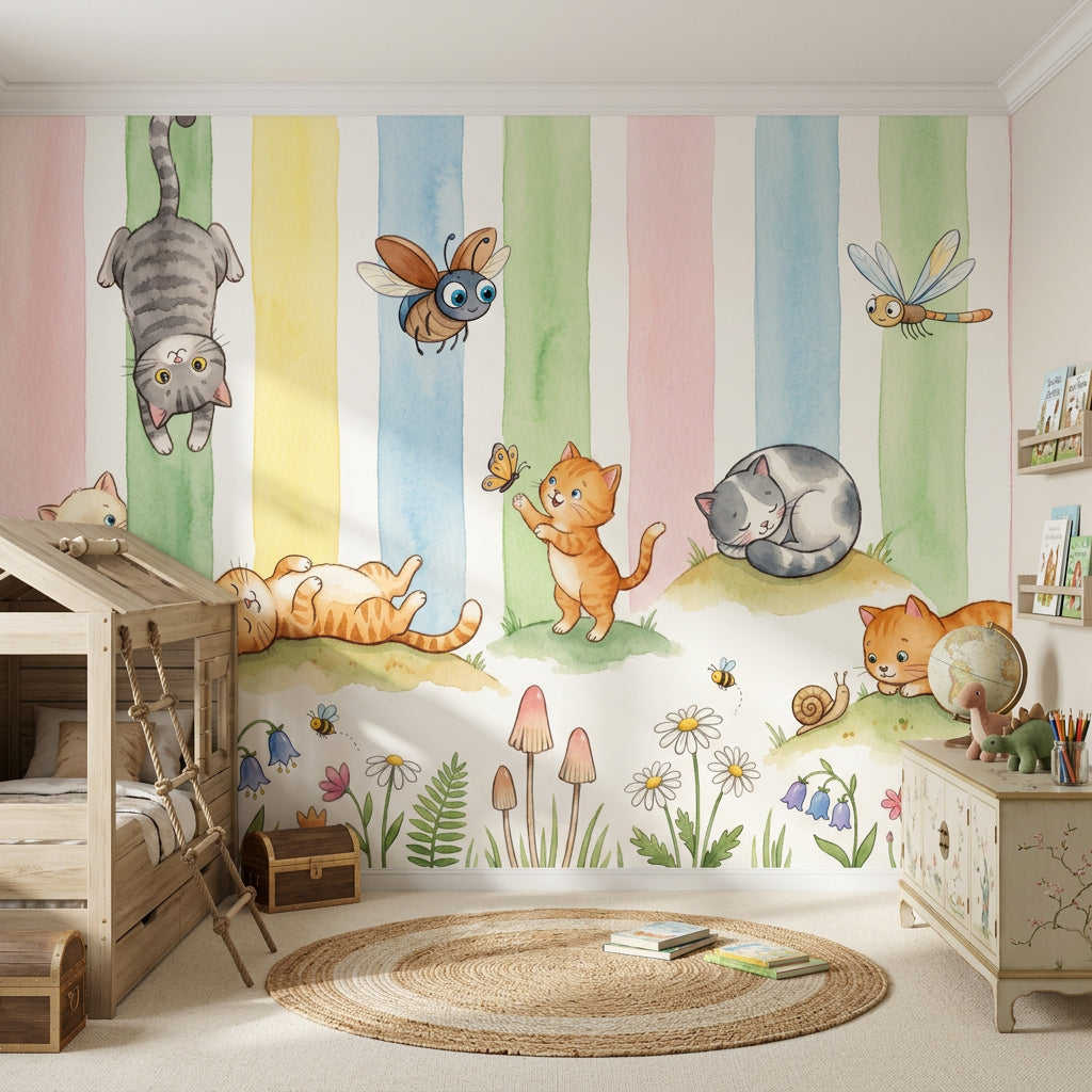 Meadow Flowers Wallpaper Wildflower Botanical Wall Mural