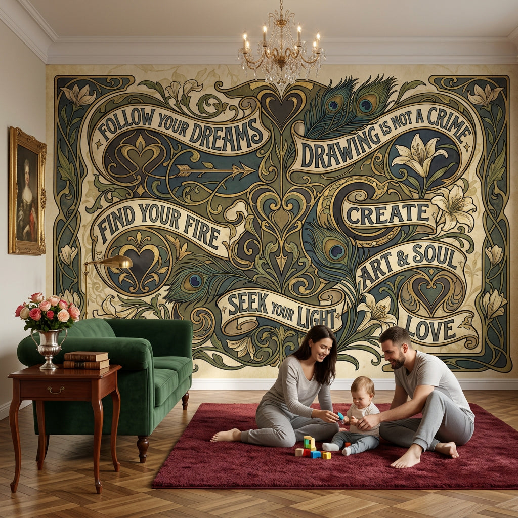 Paper Texture Wallpaper Aged Parchment Sepia Removable Wall Decor