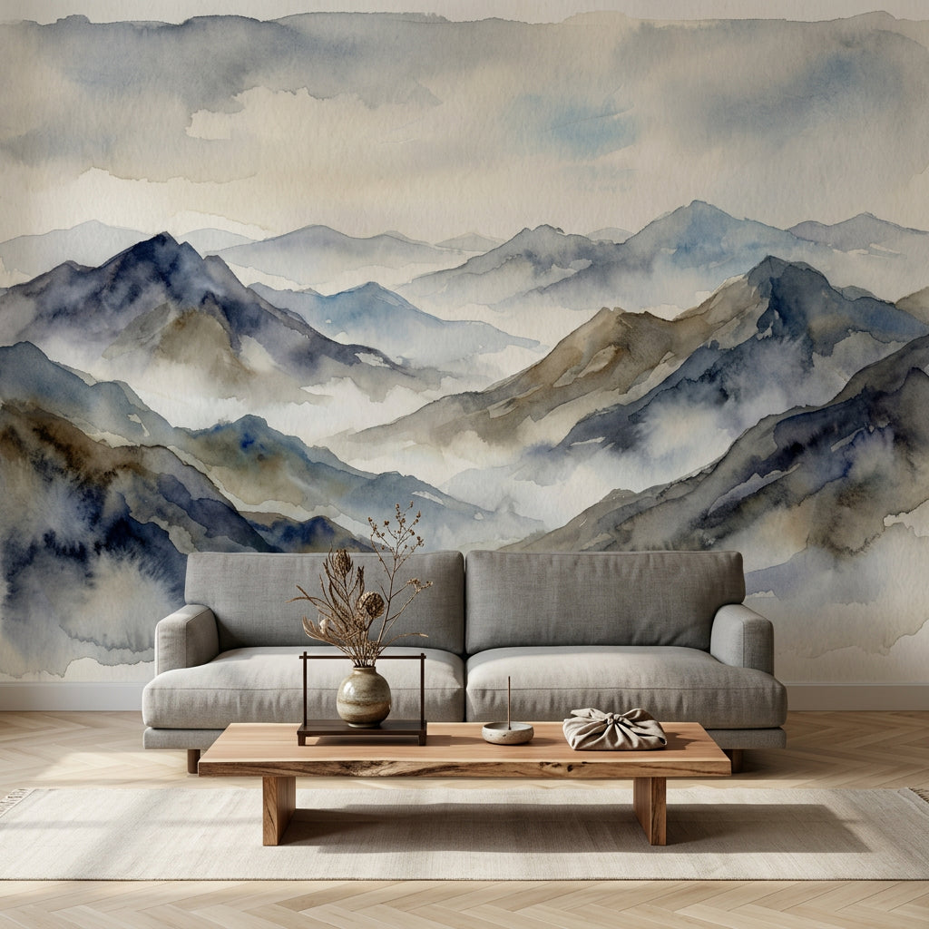 Paper Texture Wallpaper Watercolor Minimalist Wall Mural