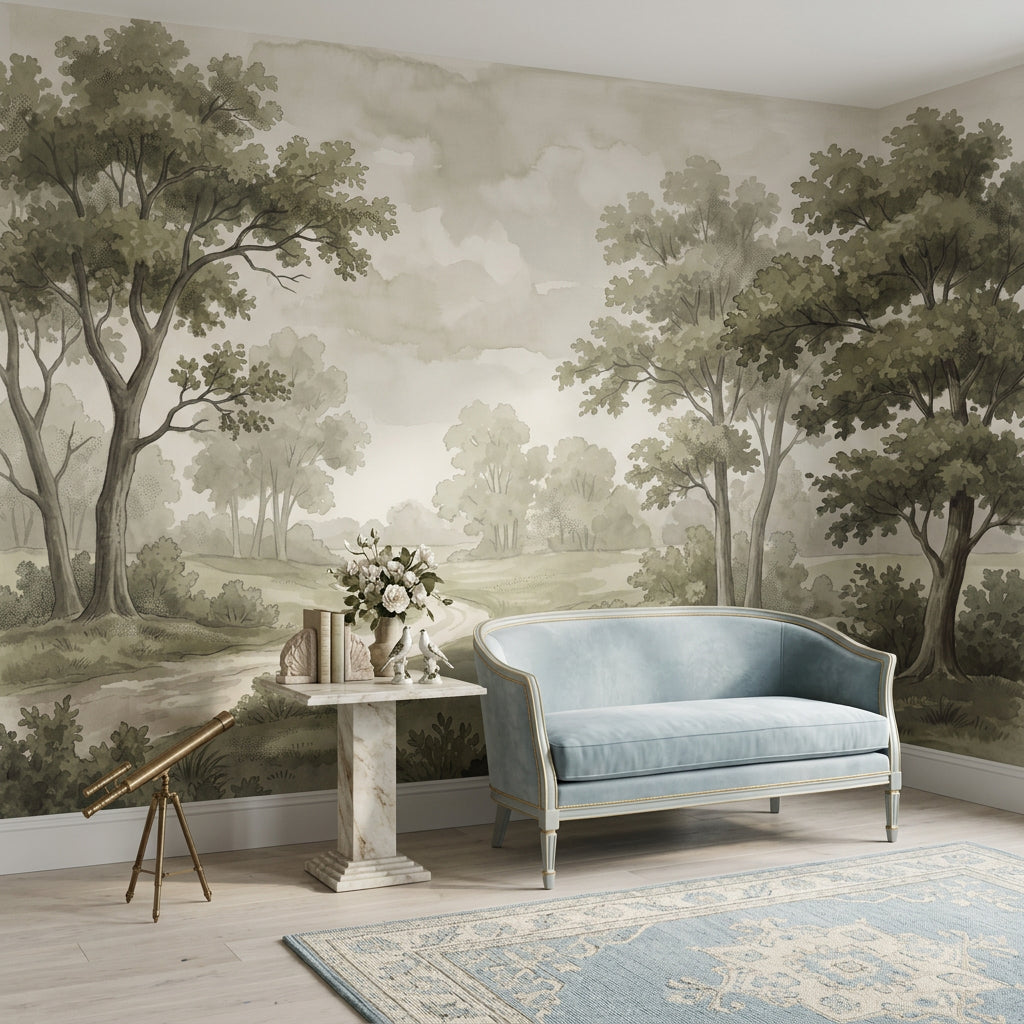 Cloudy Sky Wallpaper Overcast Gray Removable Wall Decor