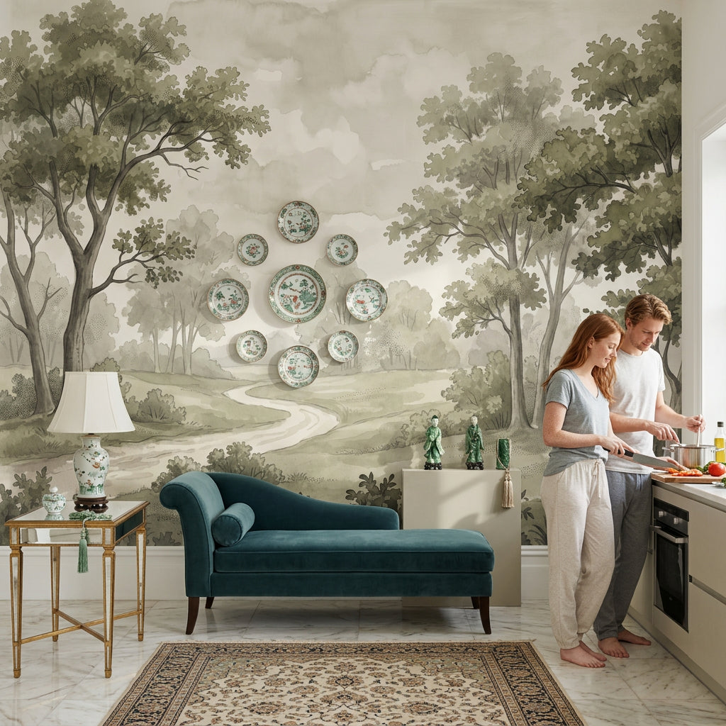 Cloudy Sky Wallpaper Overcast Gray Removable Wall Decor
