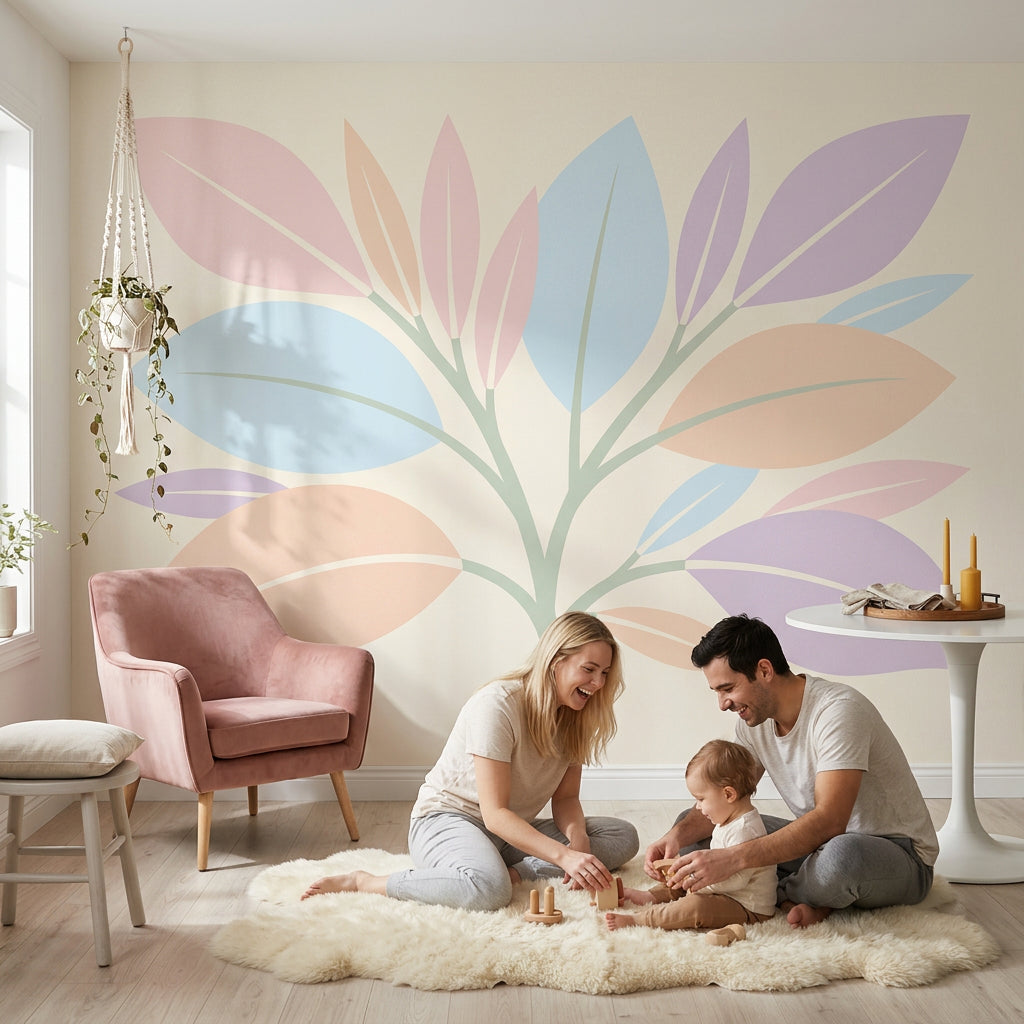 White Background Wallpaper Neutral Backdrop Removable Minimalist Wall Decor