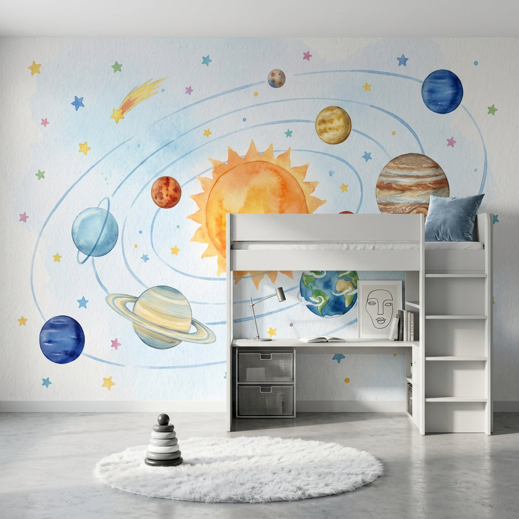 Watercolor Texture Wallpaper Paper Texture Celestial Wall Mural
