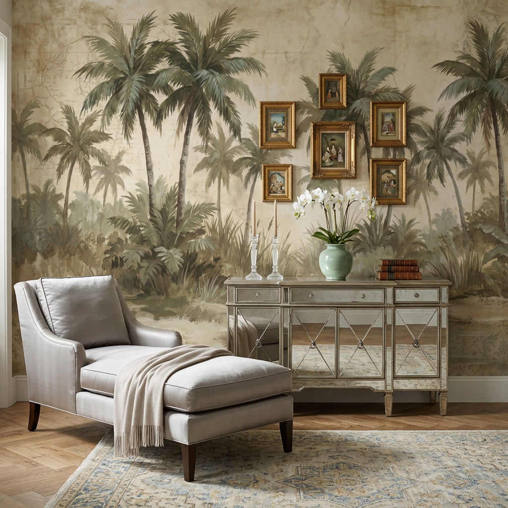 Vintage Tropical Wallpaper Tropical Tropical Wall Mural
