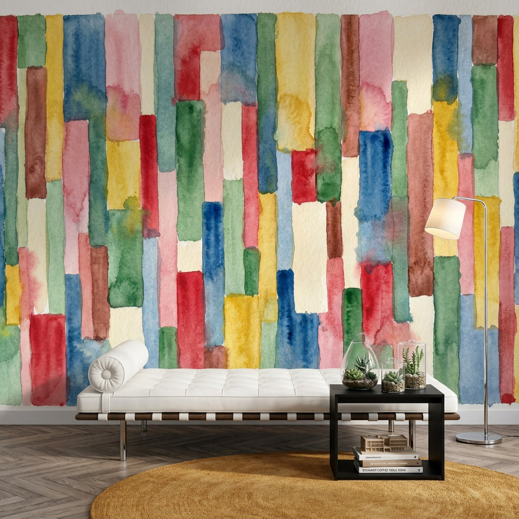 Paper Texture Wallpaper Watercolor Abstract Removable Wall Decor