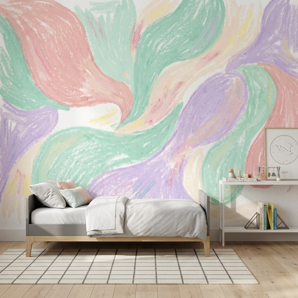 White Background Wallpaper Minimal Soft Removable Wall Decor