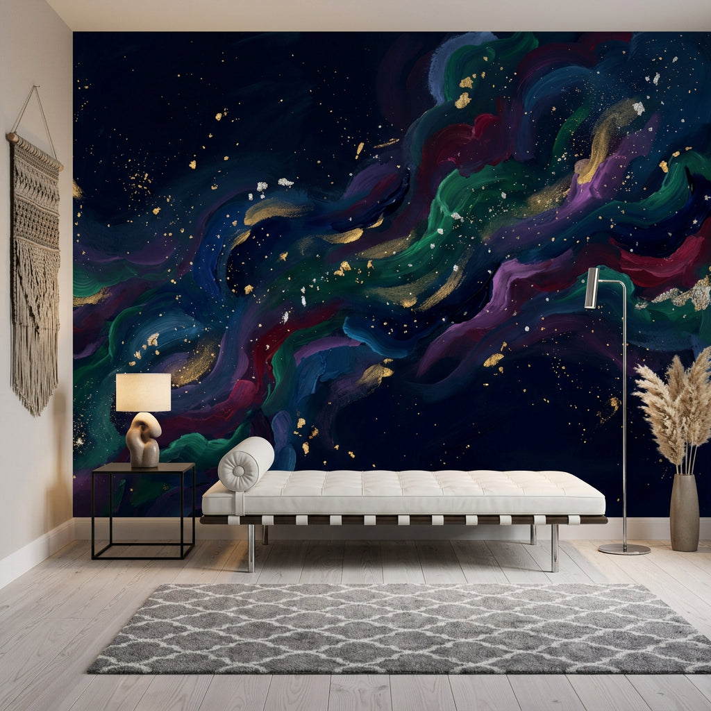 Abstract Wallpaper Nebula Galaxy Wall Mural