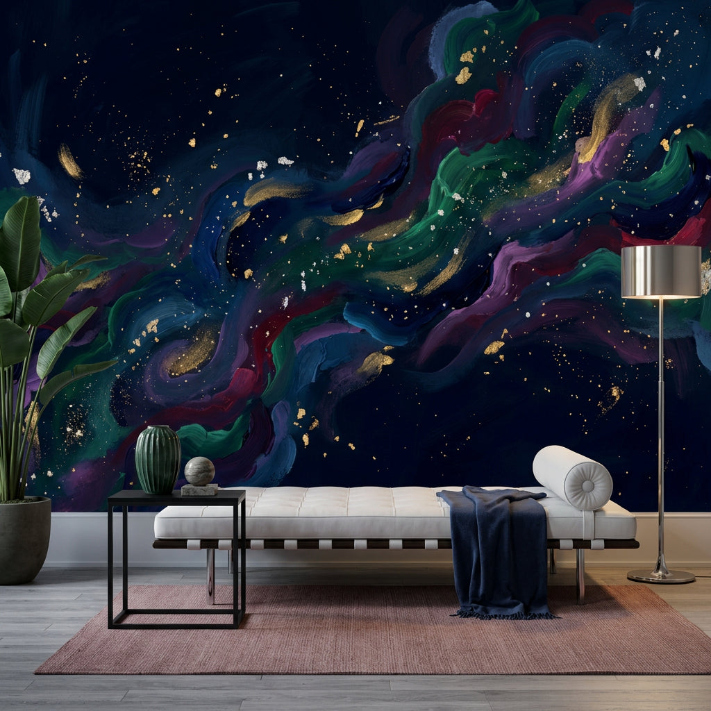 Abstract Wallpaper Nebula Galaxy Wall Mural