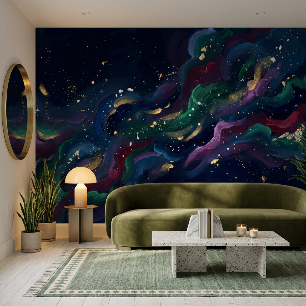 Abstract Wallpaper Nebula Galaxy Wall Mural