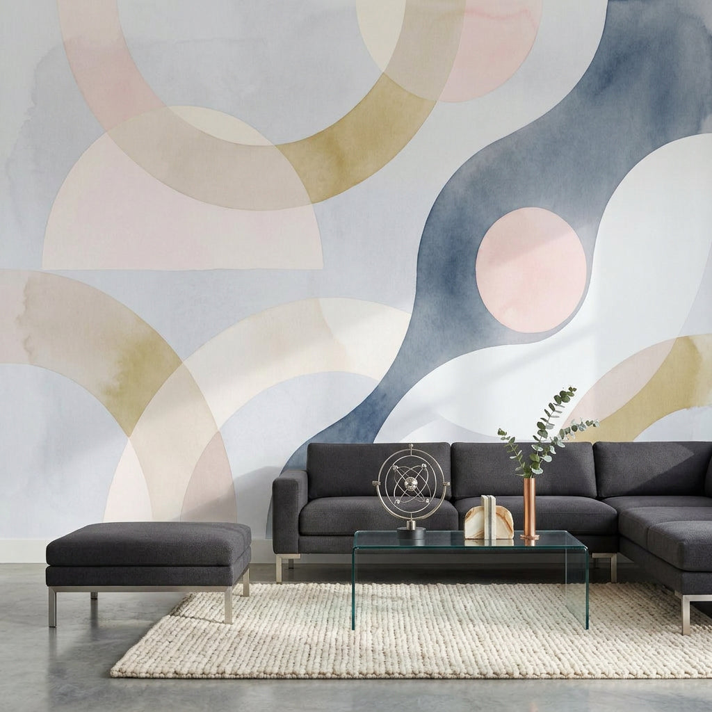 Watercolor Texture Wallpaper Painted Texture Removable Wash Texture Wall Decor
