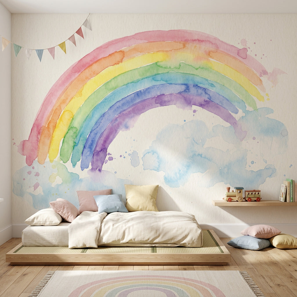Paper Texture Wallpaper Watercolor Removable Pastel Wall Decor