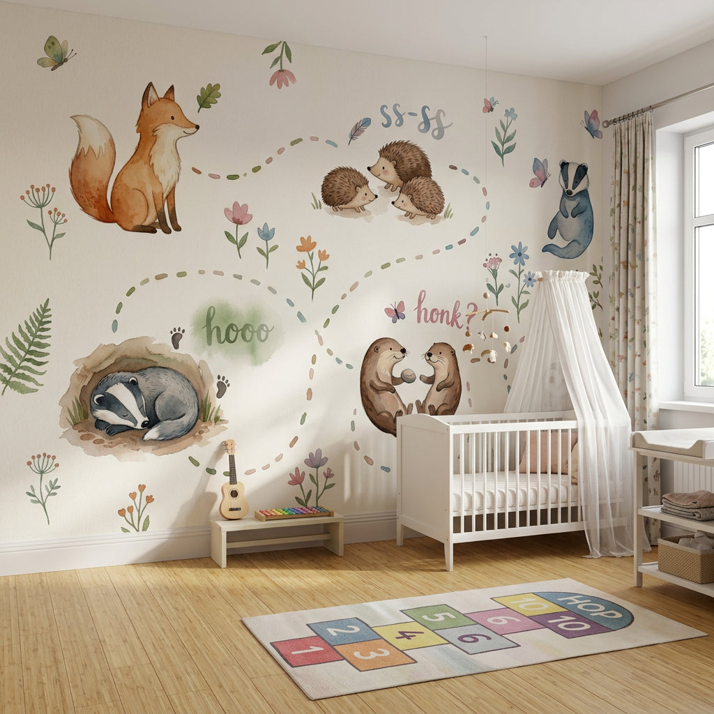 White Background Wallpaper Cream Ivory Wall Mural