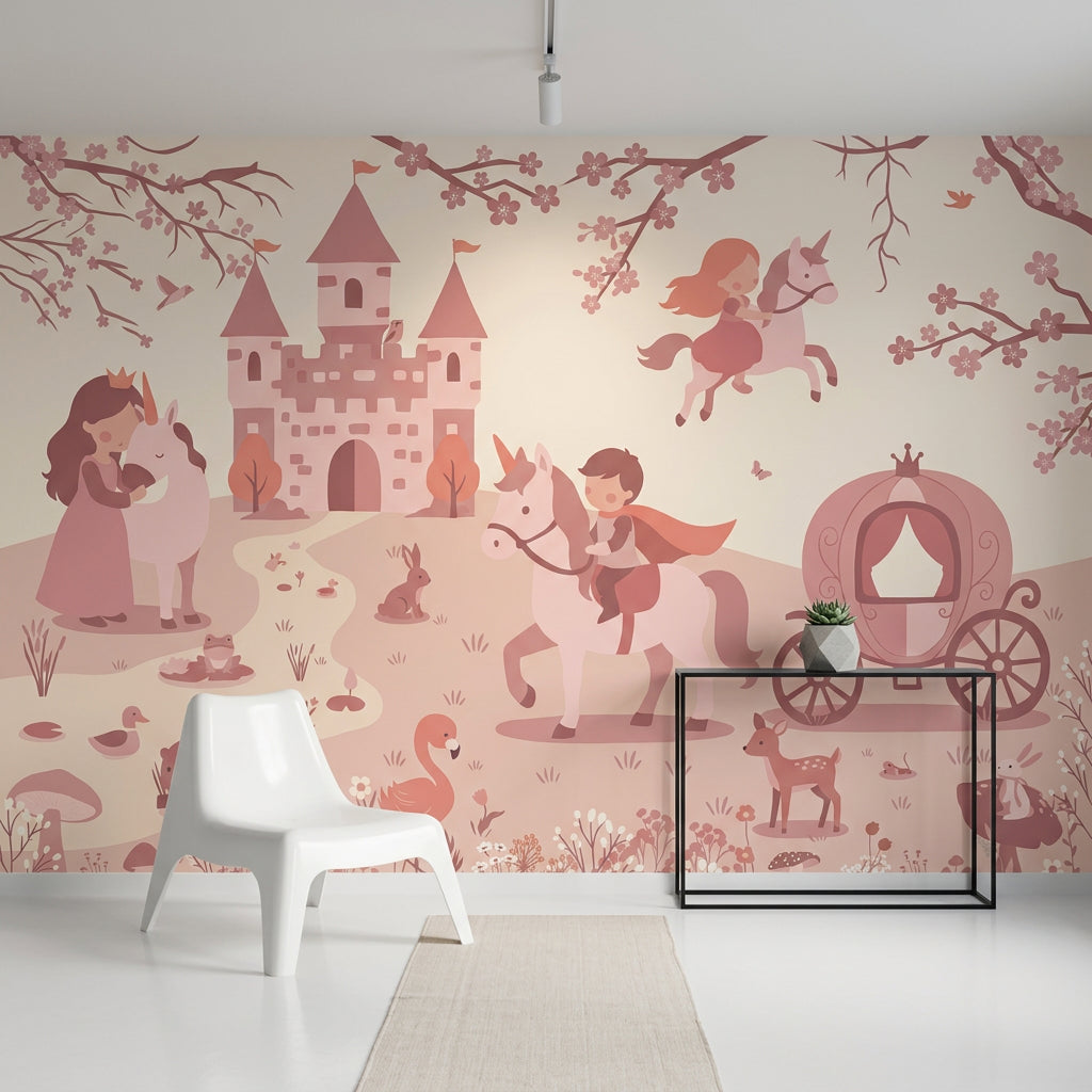 Fairytale Wallpaper Princess Removable Castle Wall Decor