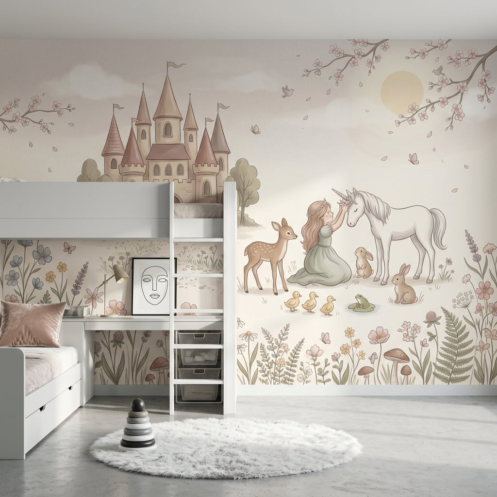 Fairytale Wallpaper Castle Storybook Removable Wall Decor