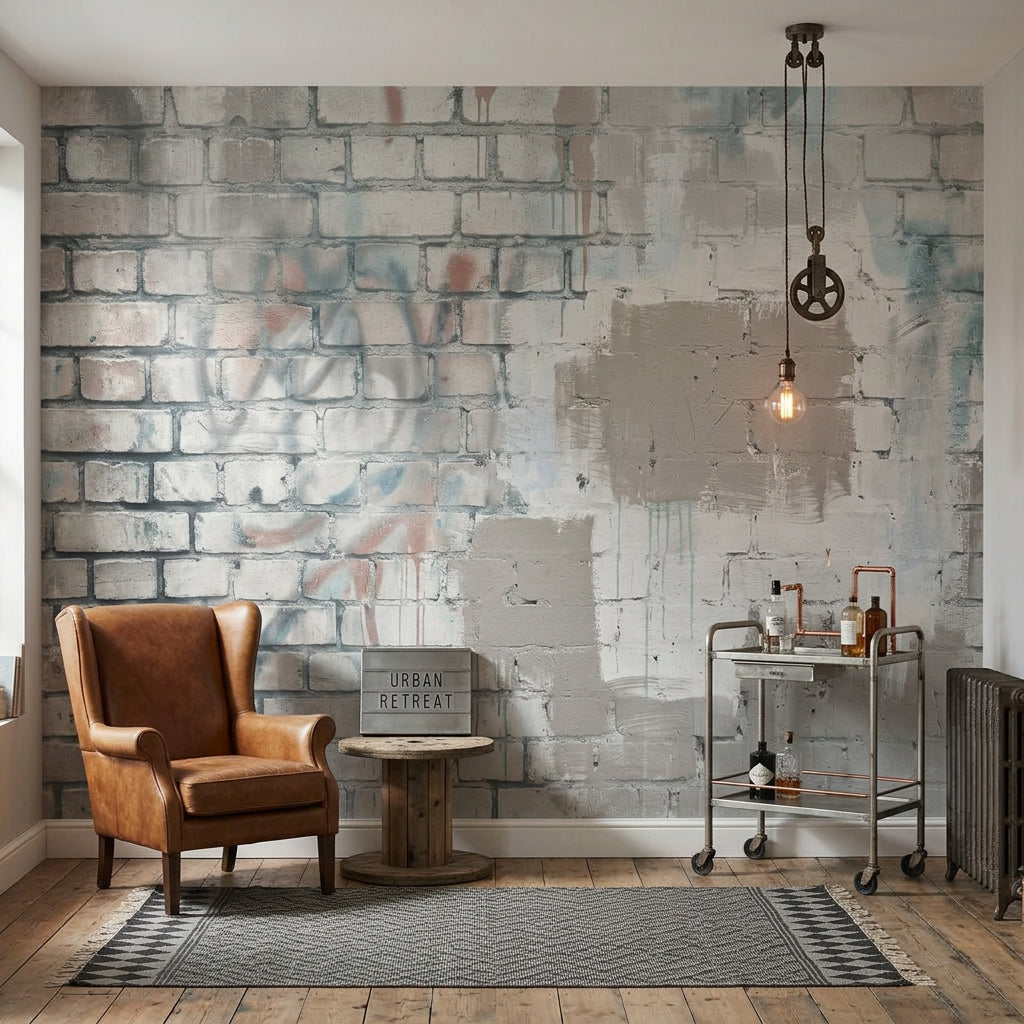 Brick Wall Wallpaper Exposed Masonry Removable Urban Loft Wall Decor
