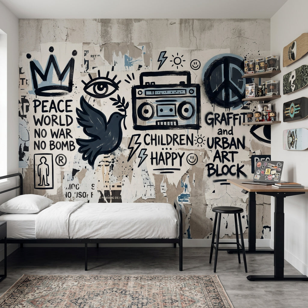 Posters Wallpaper Collage Removable Street Art Wall Decor