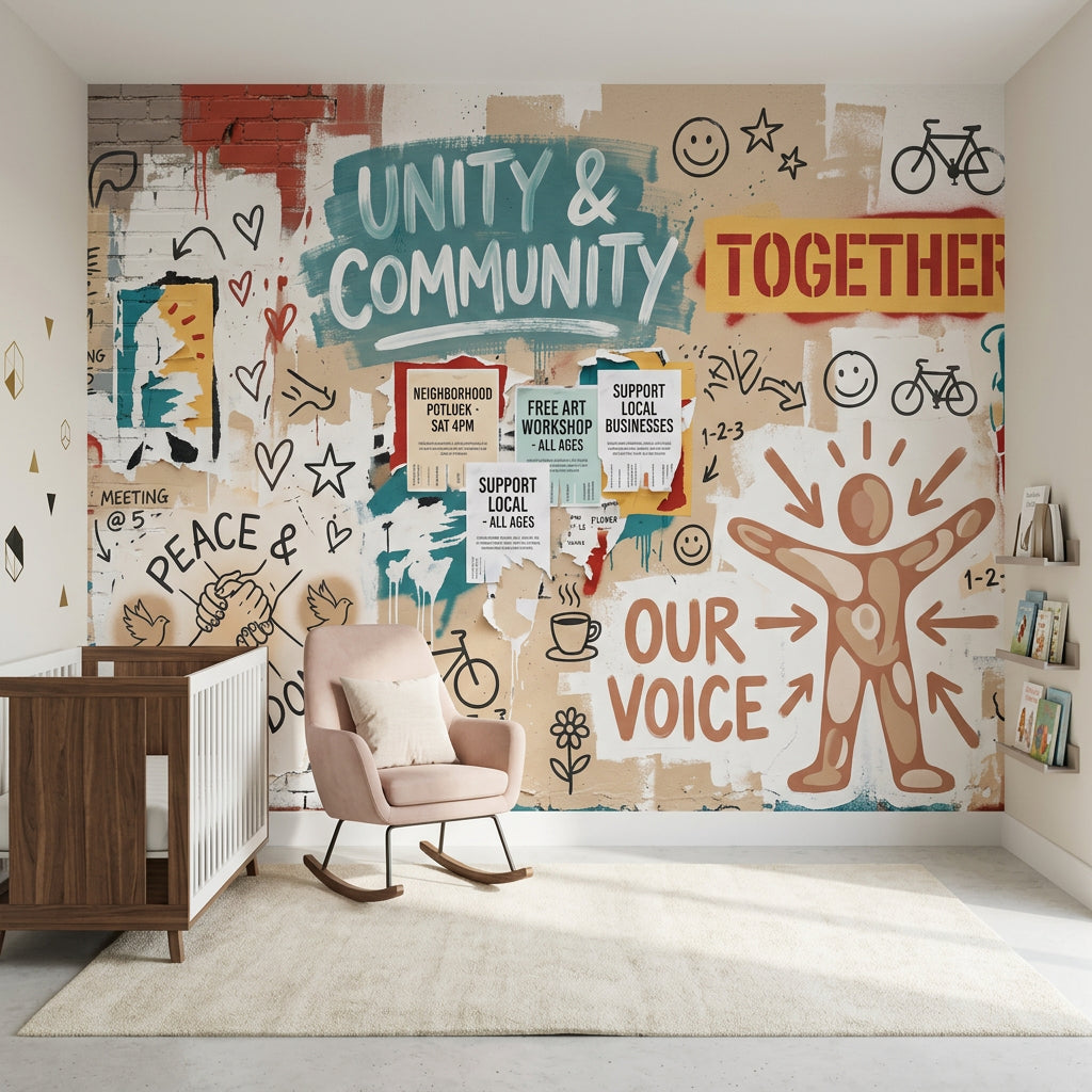 Posters Wallpaper Street Art Typography Wall Mural