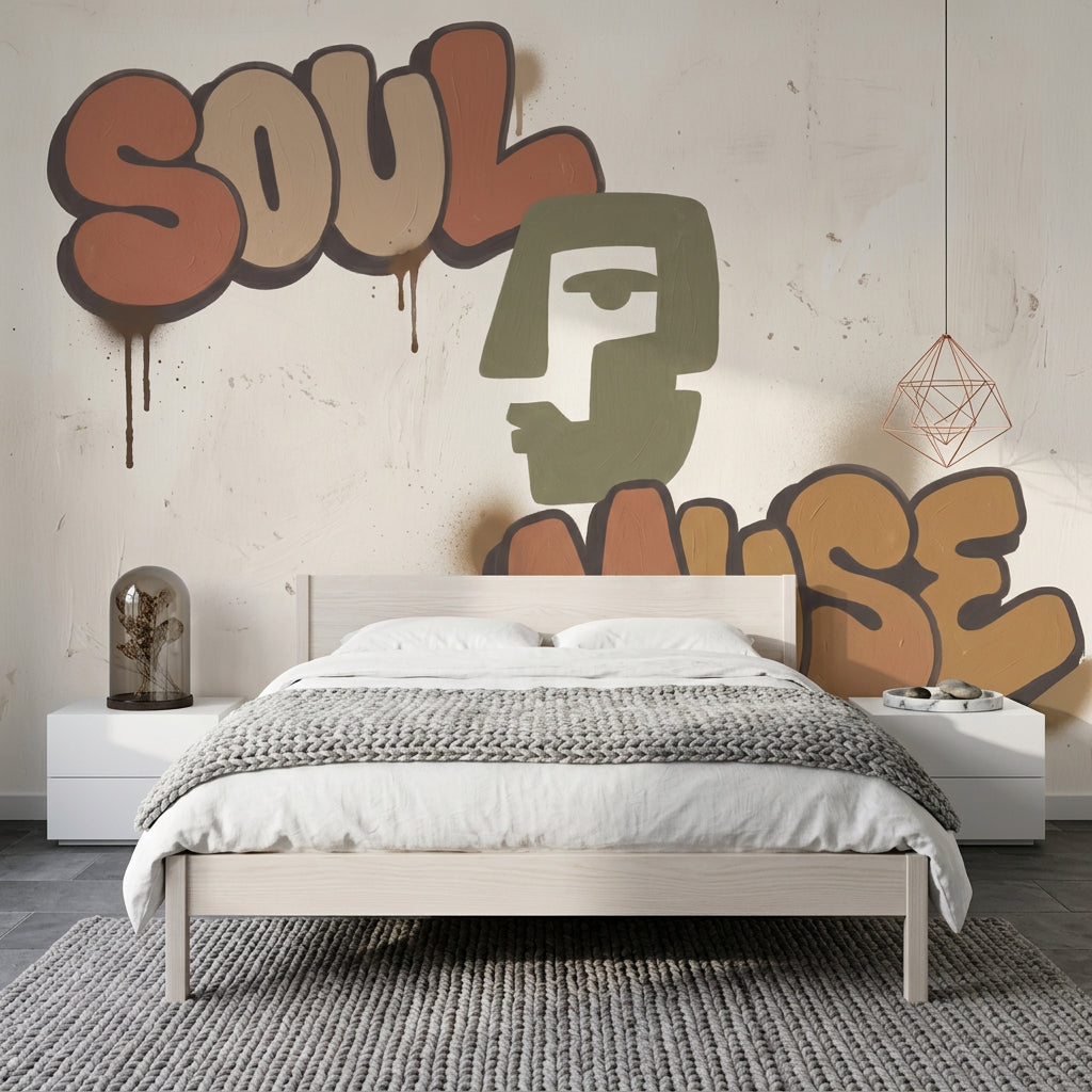 Graffiti Wallpaper Street Art Removable Typography Wall Decor