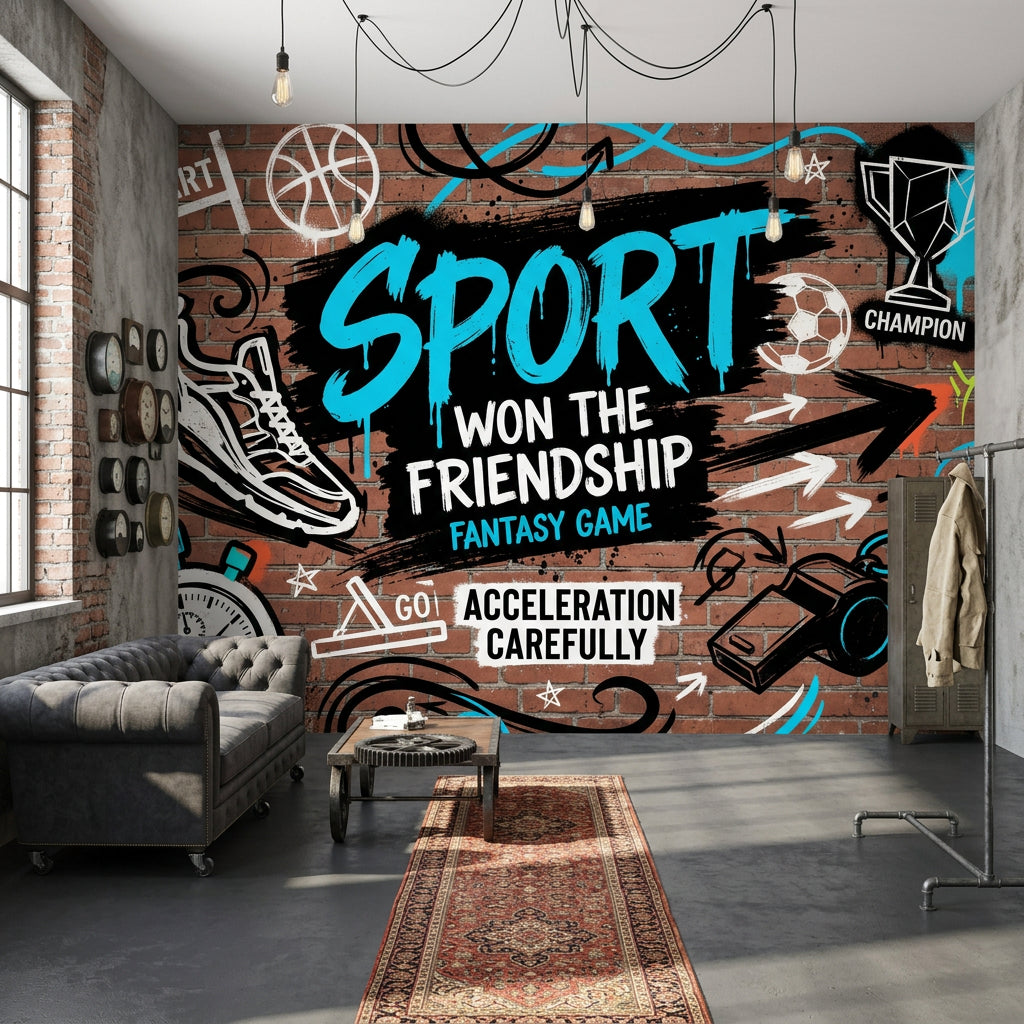 Brick Wall Wallpaper Graffiti Brick Wall Street Art Wall Mural