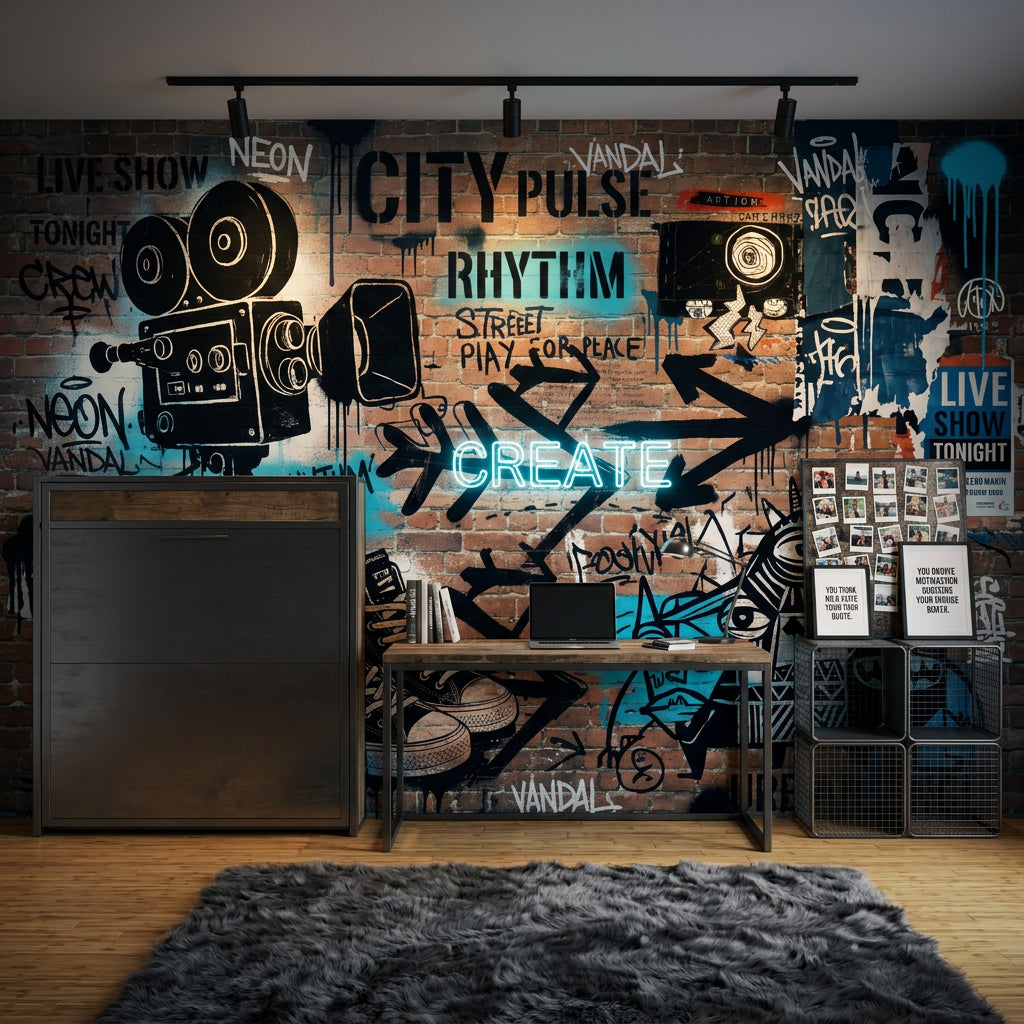 Brick Wall Wallpaper Urban Brick Exposed Brick Removable Wall Decor