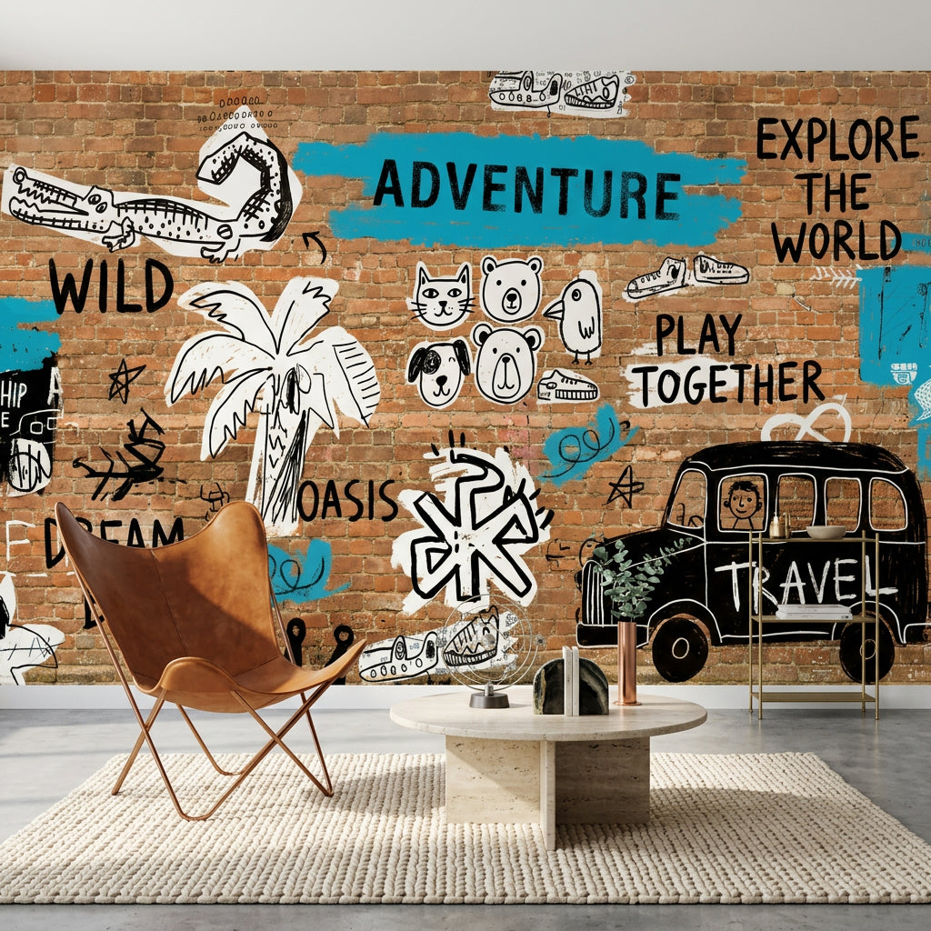 Brick Wall Wallpaper Urban Brick Wall Removable Exposed Brick Wall Wall Decor