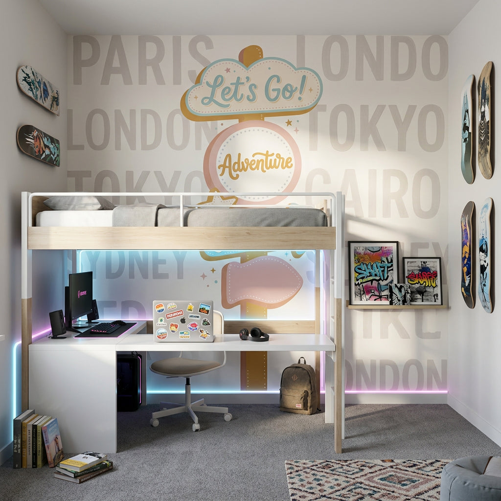 Signpost Wallpaper Travel Adventure Removable Wall Decor