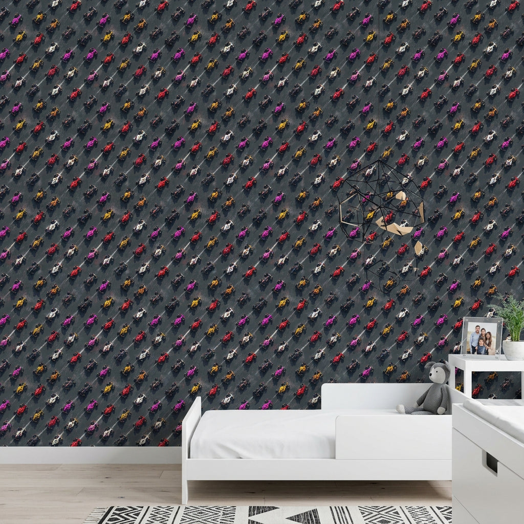 Formula 1 Wallpaper Race Cars Removable Motorsport Wall Decor