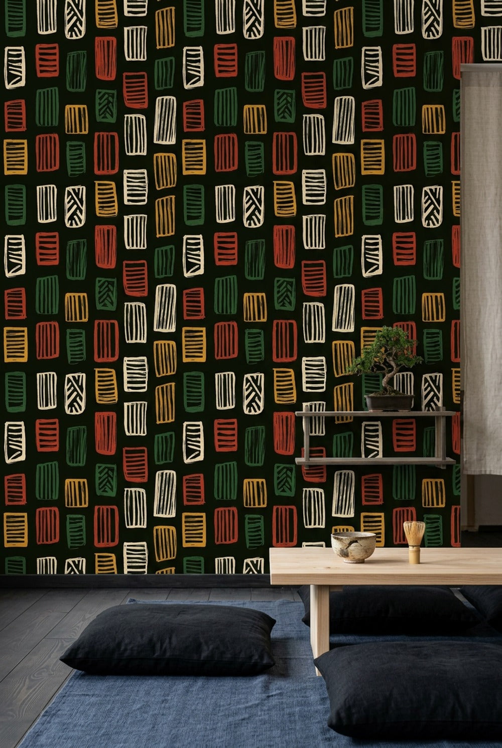 Mid-Century Modern Wallpaper Mid Century Modern Midcentury Modern Decorative Mural