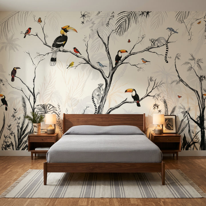 Toucan Wallpaper Tropical Birds Wall Mural