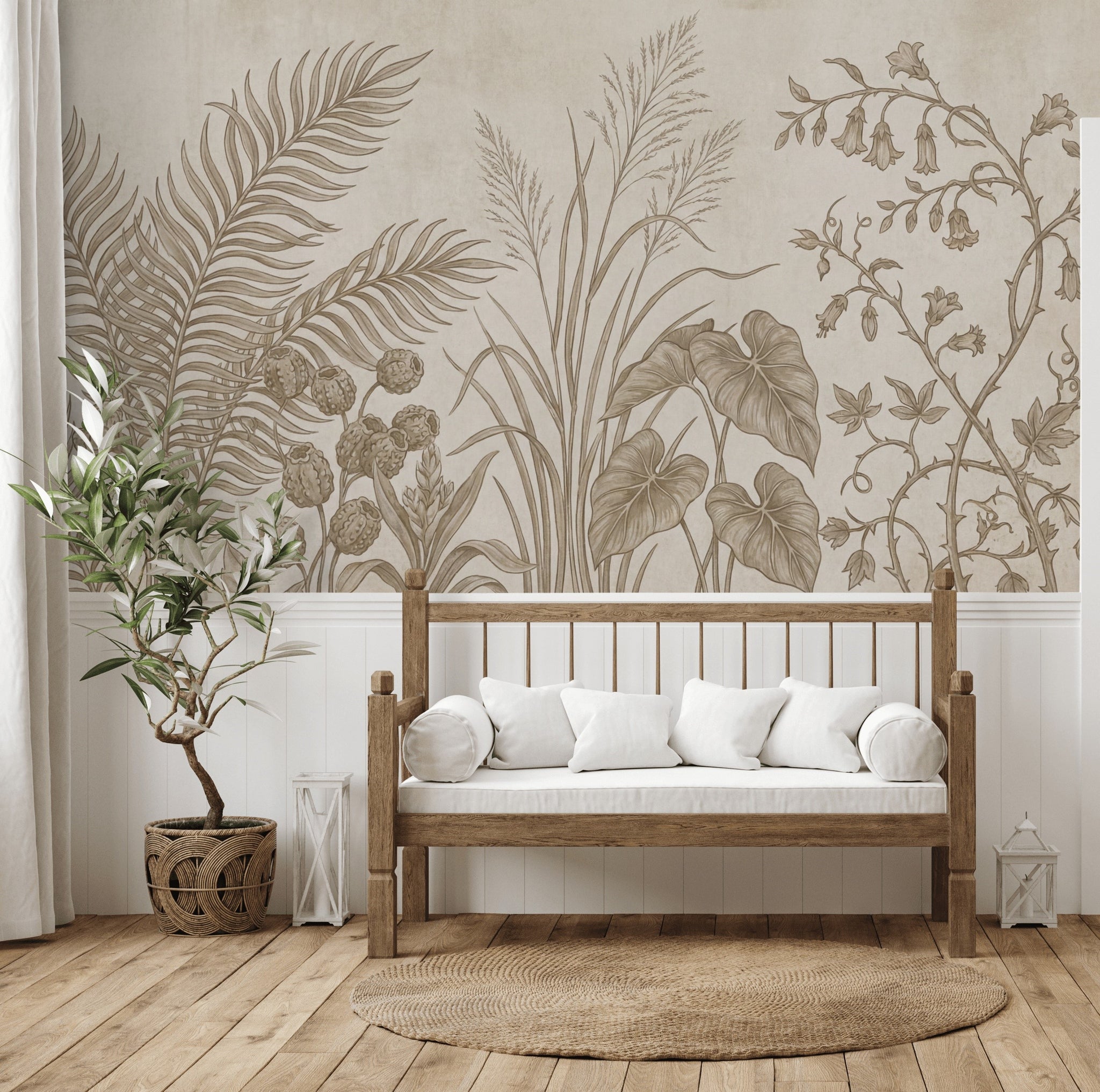 Paper Texture Wallpaper Linen Grain Removable Parchment Wall Decor
