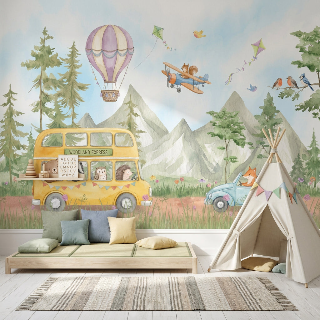 Hot Air Balloon Wallpaper Balloon Sky Removable Wall Decor