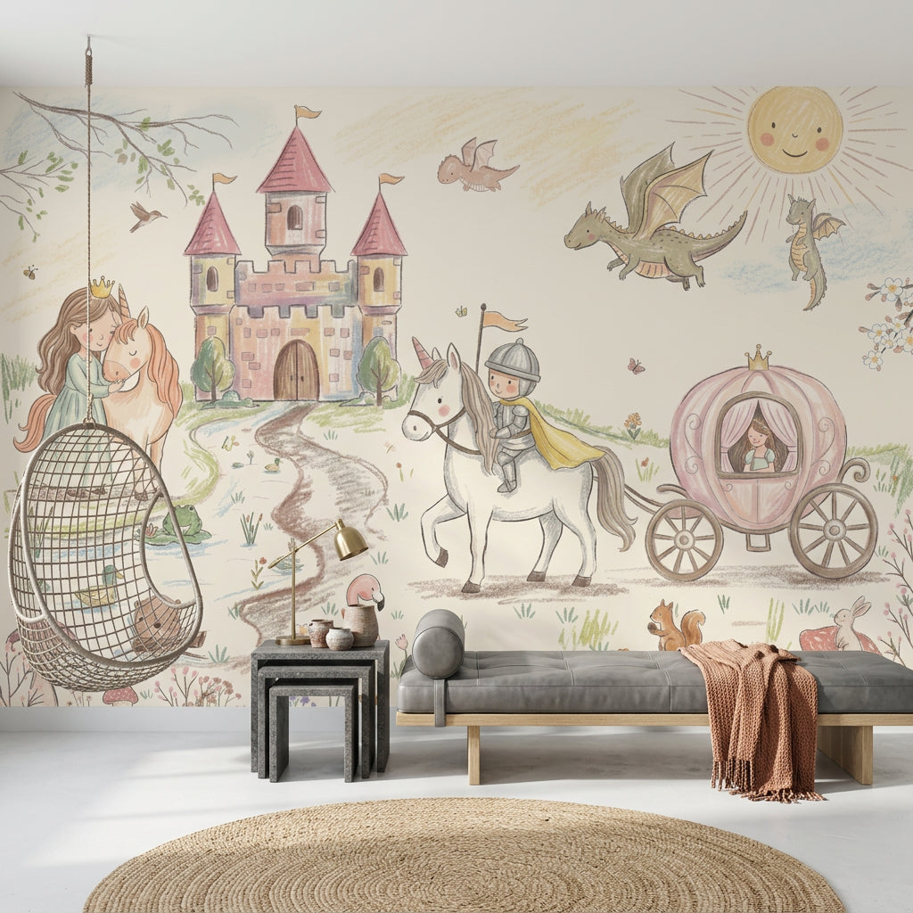 Meadow Flowers Wallpaper Wildflower Field Removable Pastoral Bloom Wall Decor