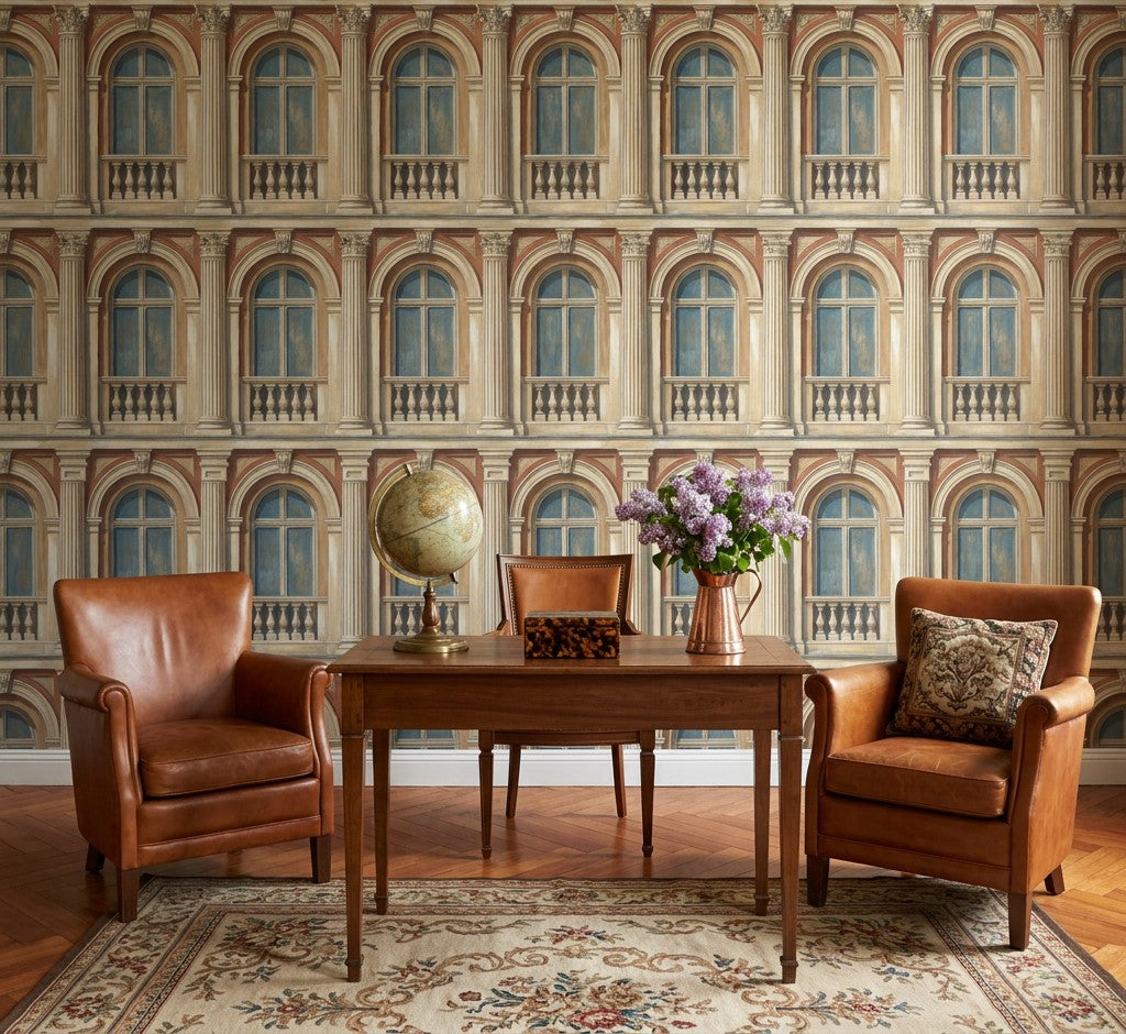 Neoclassical Facade Wallpaper Classical Architecture European Palace Wall Mural