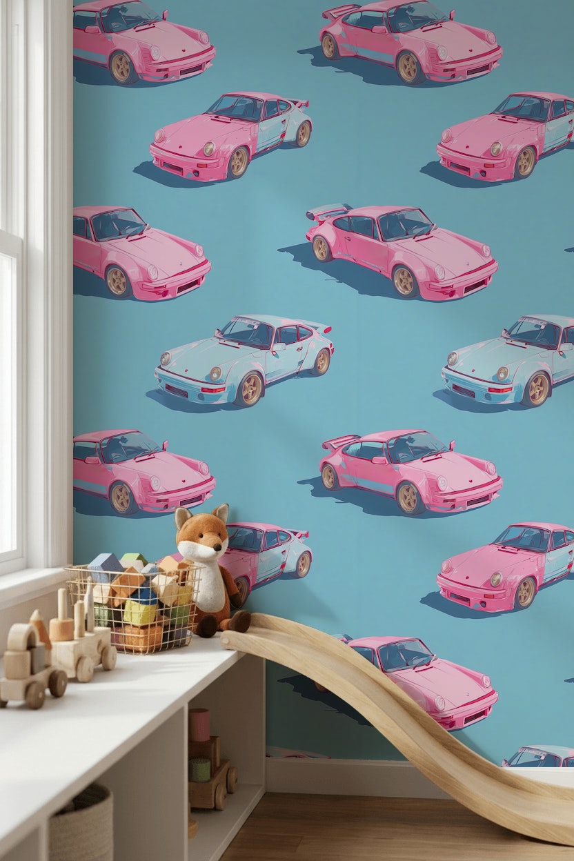 Mid-Century Modern Wallpaper Retro Pop Art Removable Wall Decor