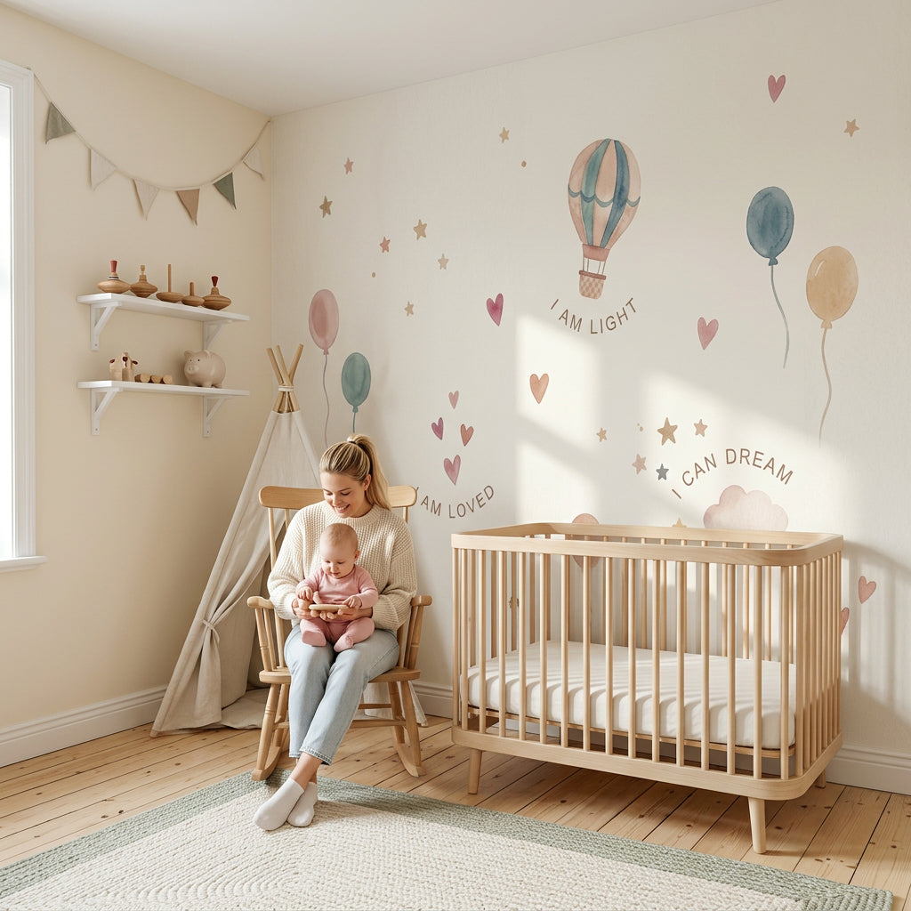 Hot Air Balloon Wallpaper Balloon Airship Removable Wall Decor