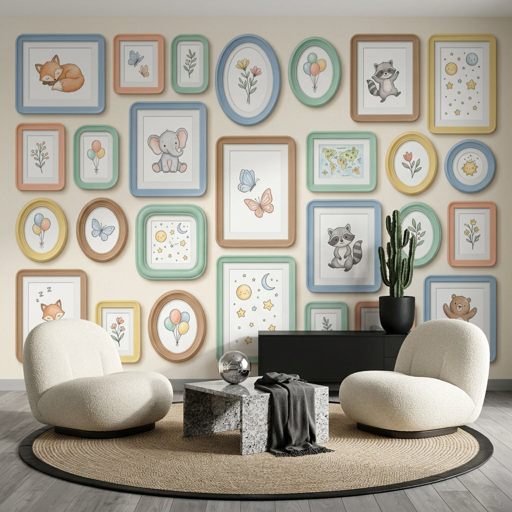World Map Wallpaper Nursery Kids Wall Mural