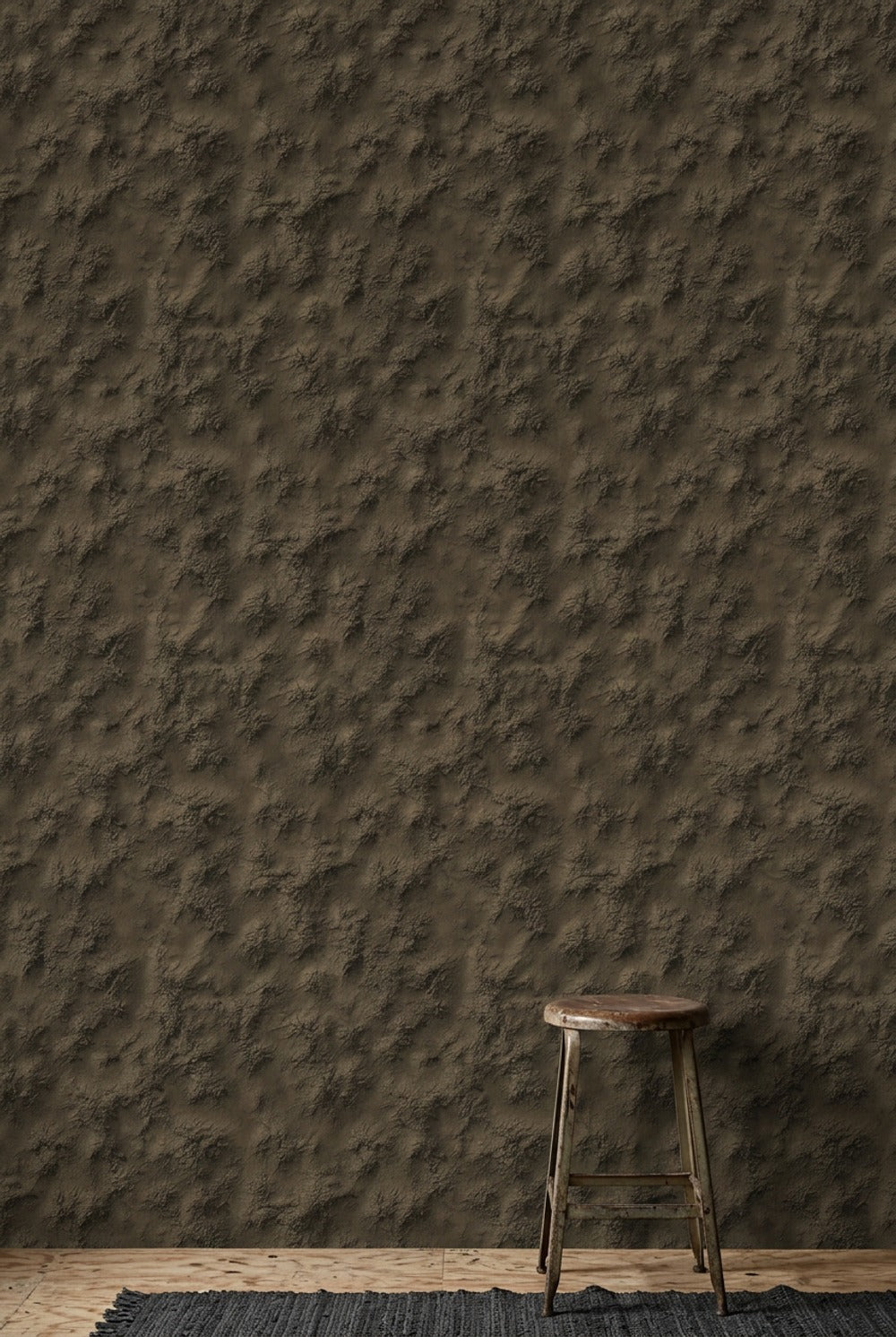 Cracked Earth Wallpaper Distressed Plaster Removable Abstract Texture Wall Double Roll