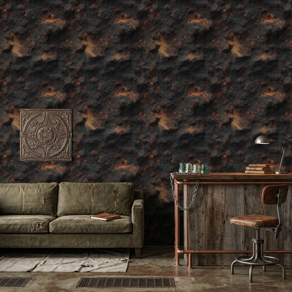 Grunge Texture Wallpaper Industrial Abstract Removable Wall Decor