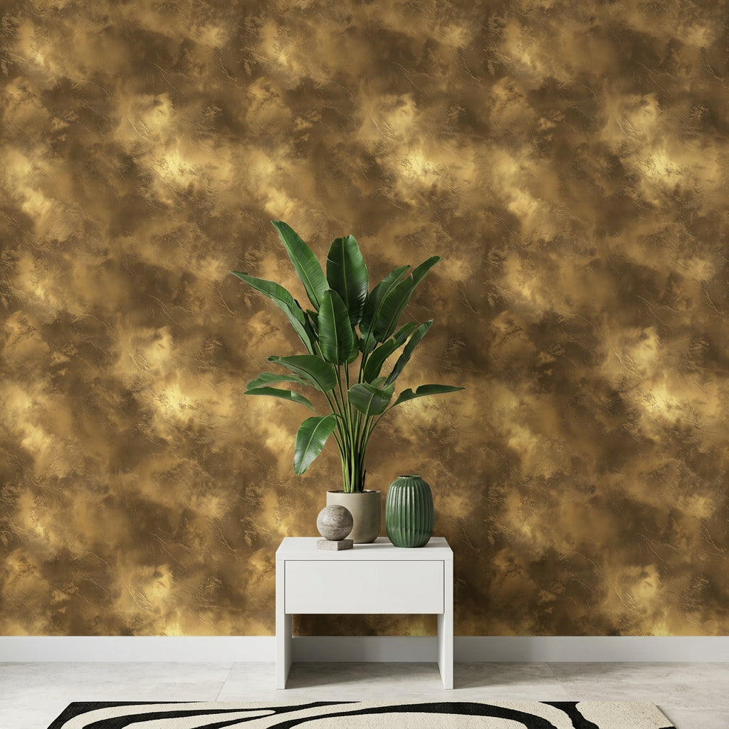 Metallic Gold Wallpaper Marble Texture Removable Abstract Stone Wall Decor