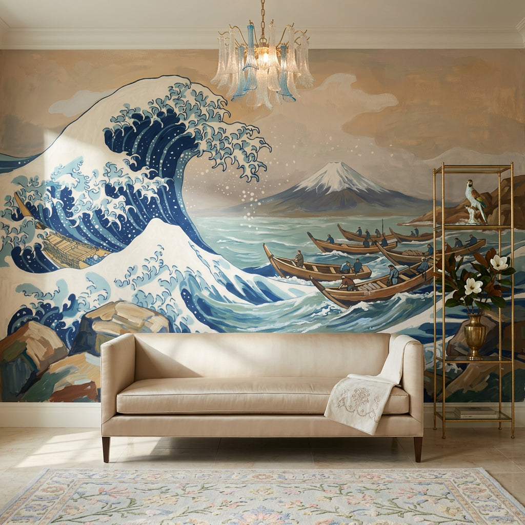 Cloudy Sky Wallpaper Overcast Removable Stormy Horizon Wall Decor