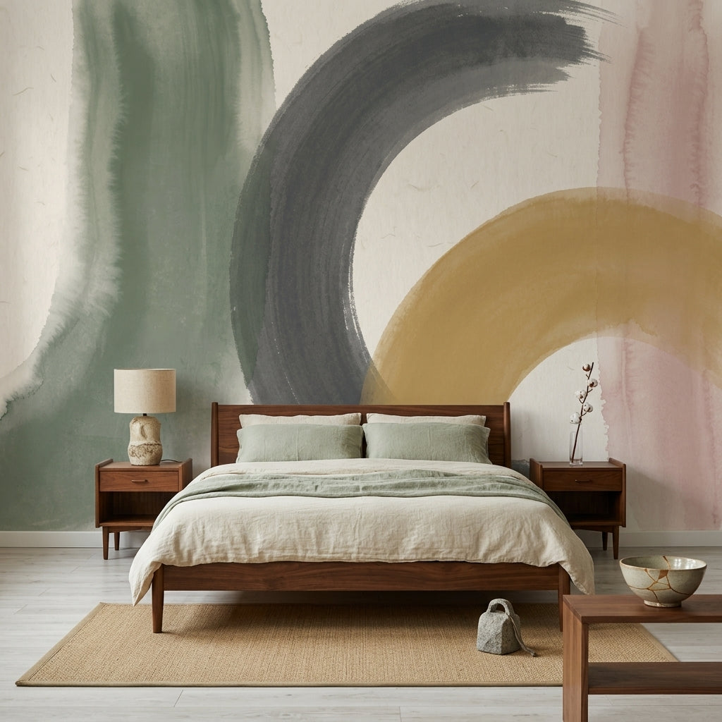 Watercolor Texture Wallpaper Painterly Wash Removable Textured Paper Wall Decor