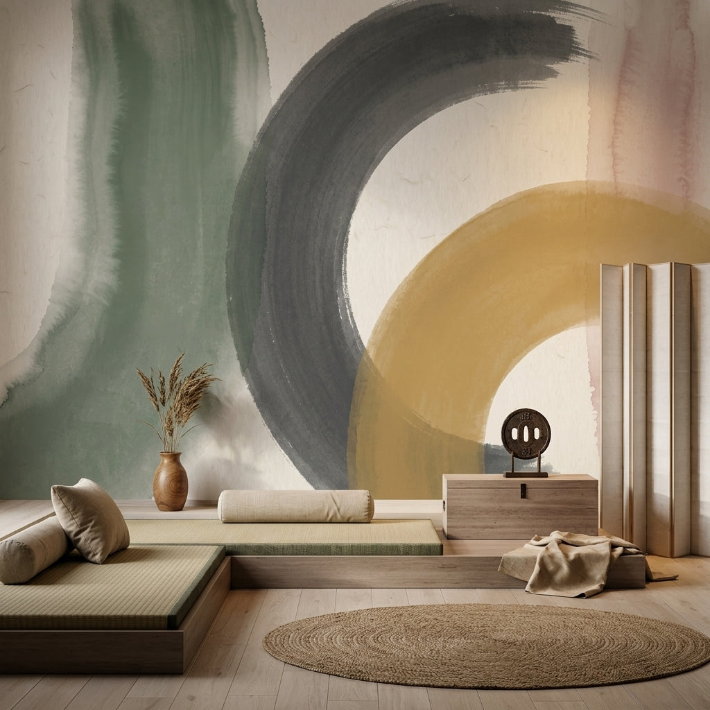 Watercolor Texture Wallpaper Painterly Wash Removable Textured Paper Wall Decor