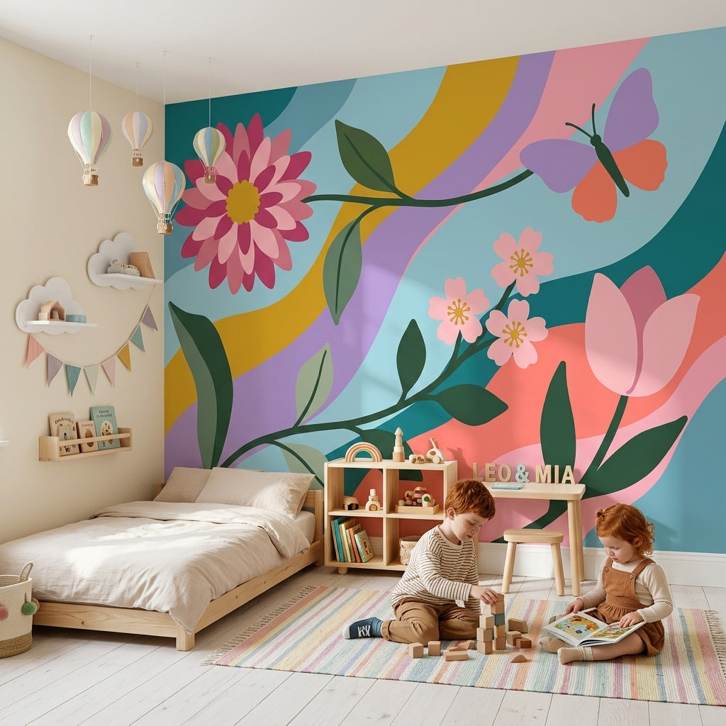 Pink Cherry Wallpaper Cherry Removable Pink Wall Decor