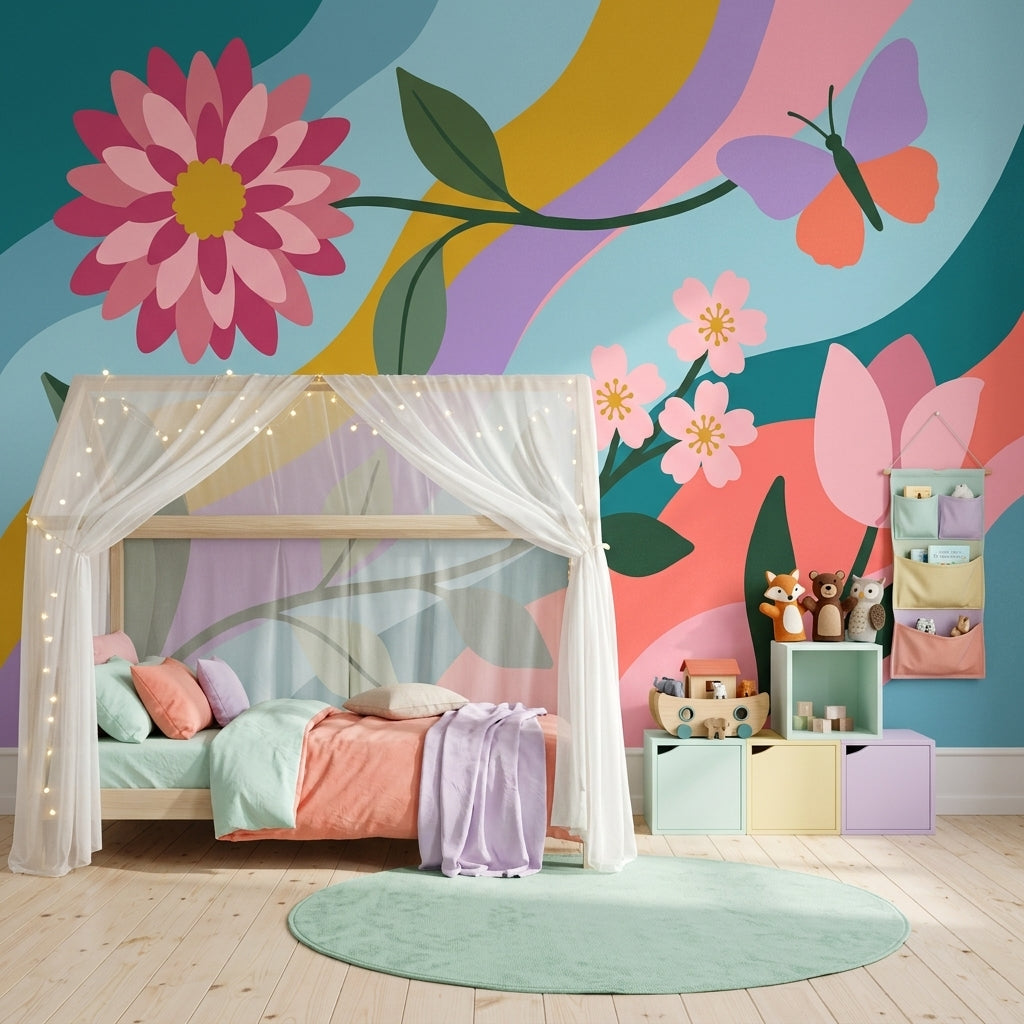Pink Cherry Wallpaper Cherry Removable Pink Wall Decor