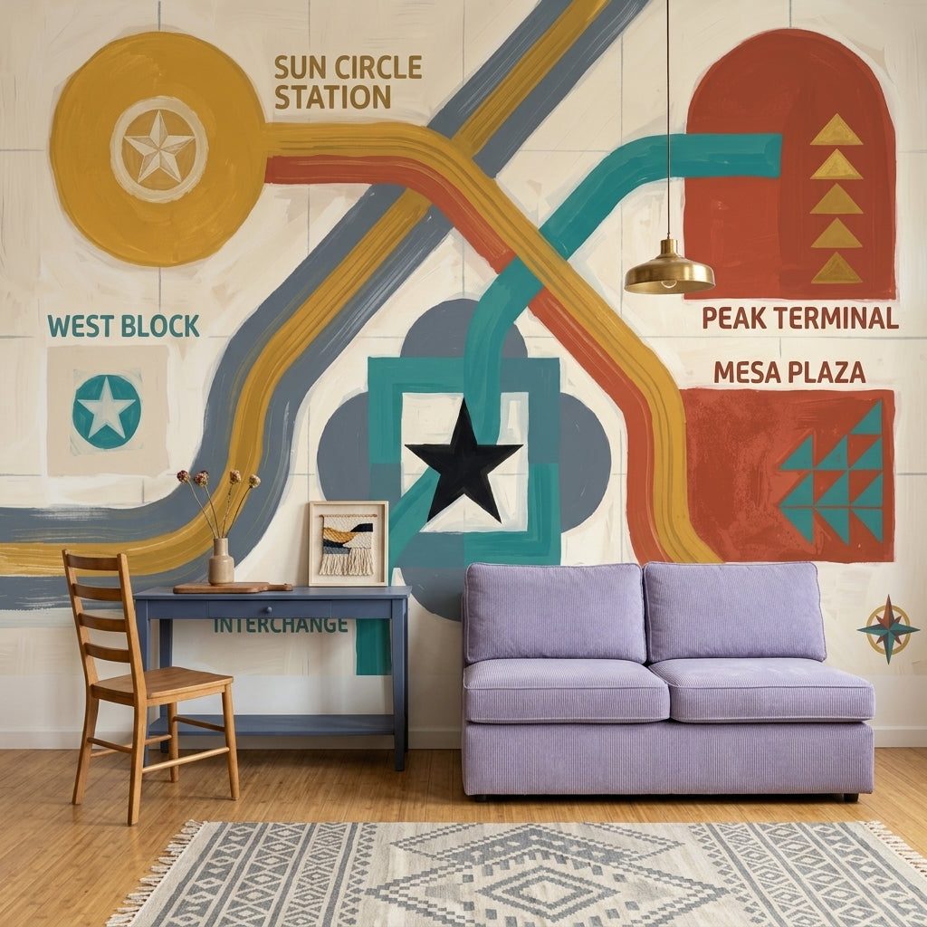 Mid Century Modern Wallpaper Retro Modern Wall Mural