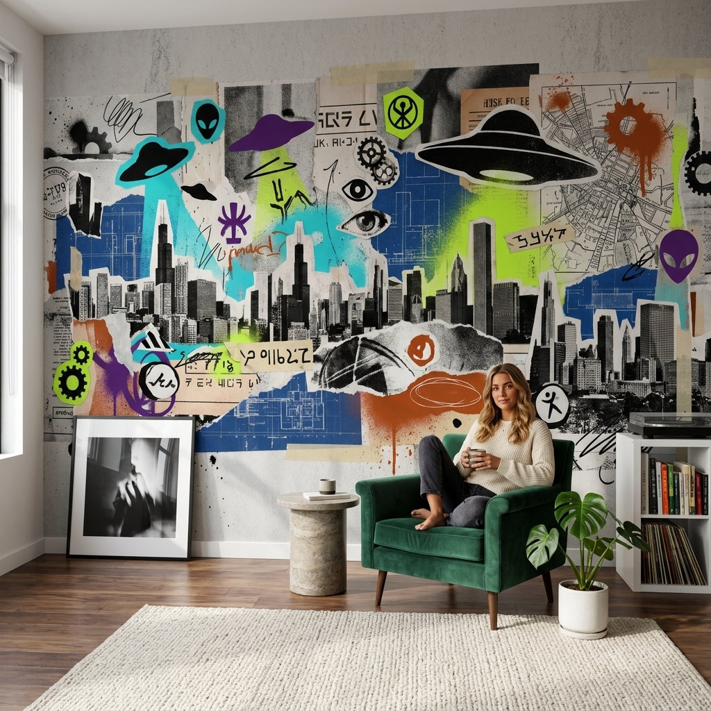 Poster Wall Wallpaper Paper Texture Urban Wall Mural