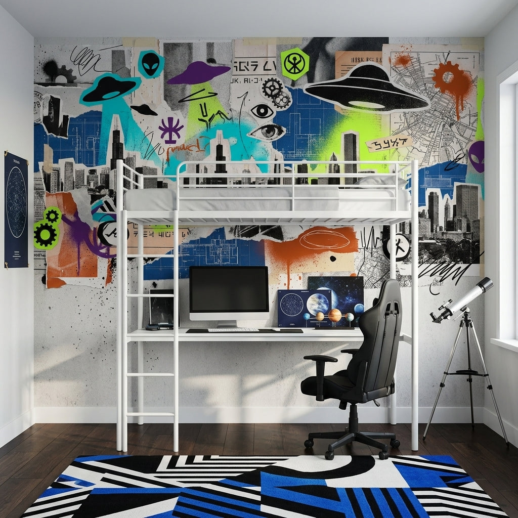 Poster Wall Wallpaper Paper Texture Urban Wall Mural