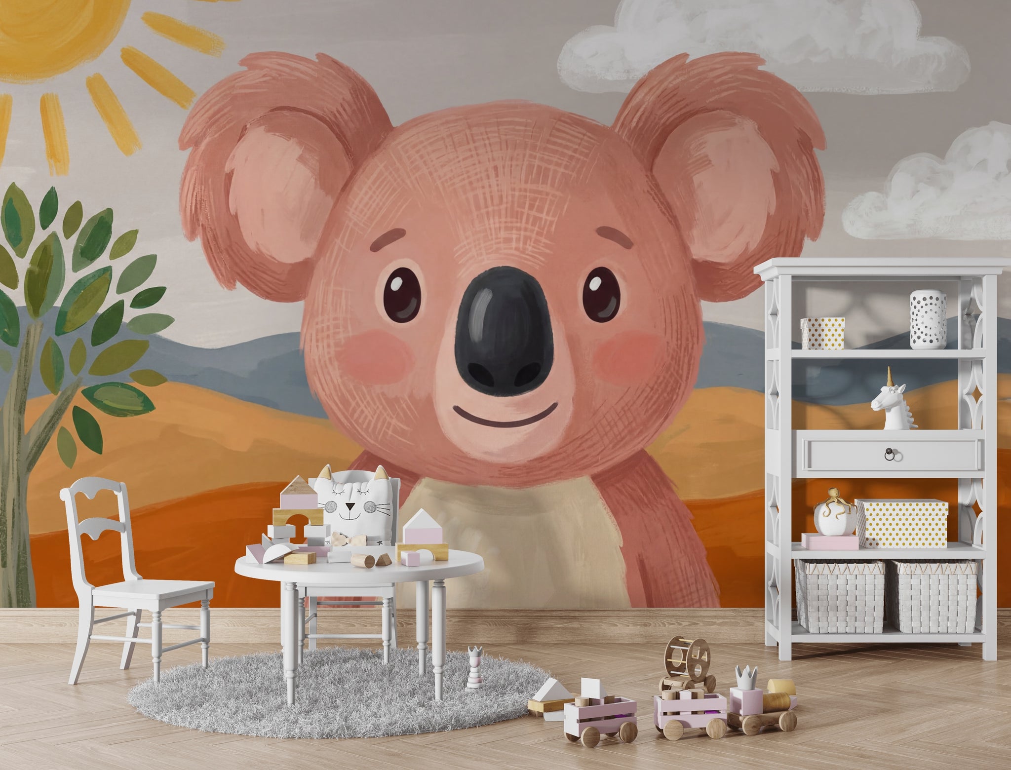 Kids Wallpaper Koala Australian Outback Removable Wall Decor