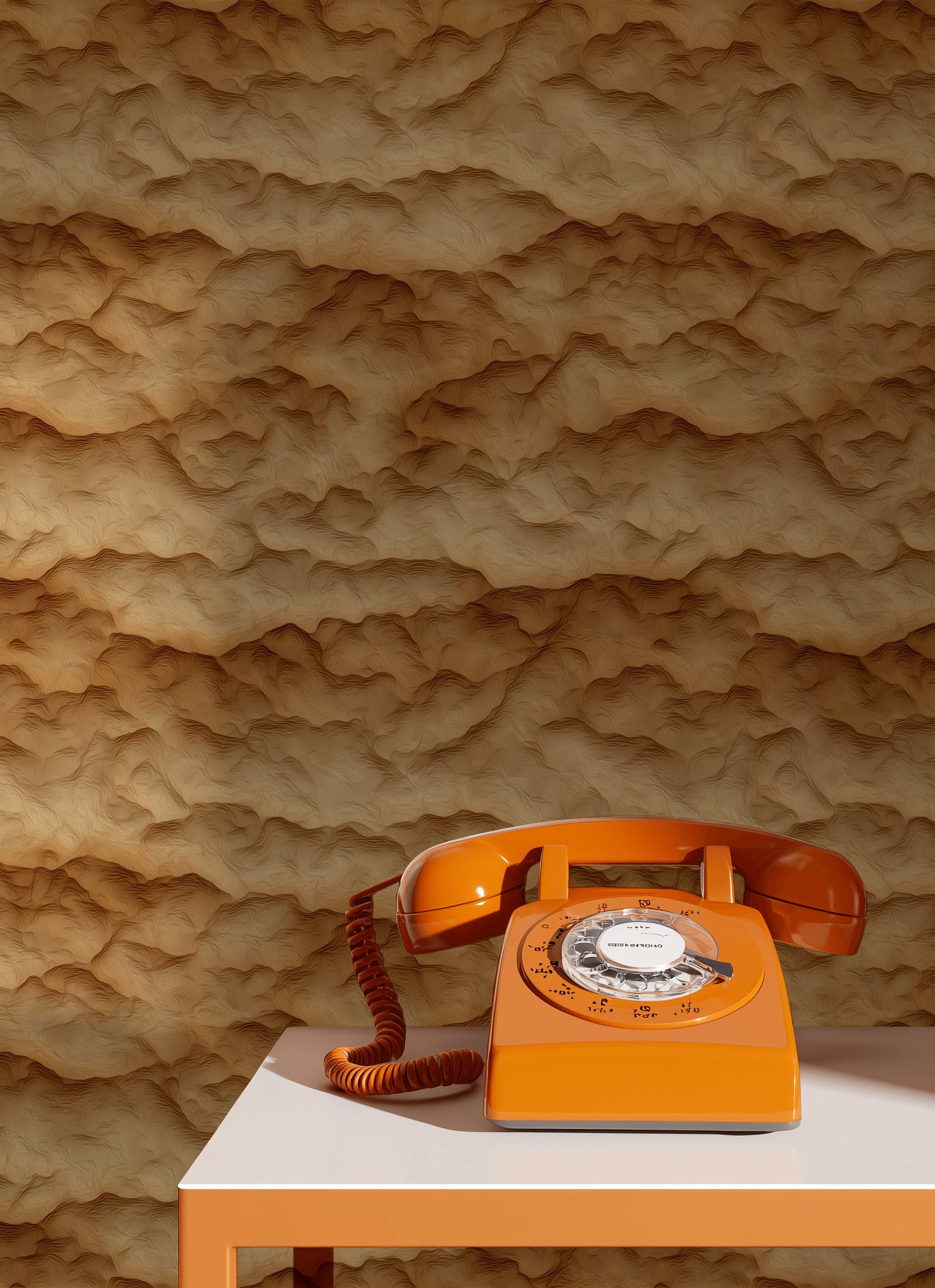 Abstract Terrain Wallpaper Topographic Contours Sand Dunes Decorative Mural