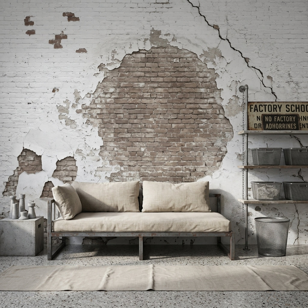 Brick Wall Wallpaper Exposed Brick Distressed Plaster Wall Mural
